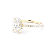 1.6mm Isabela Oval Engagement Rings Princess Bride Diamonds 