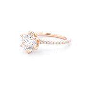 1.6mm Isabela Round 6 Prongs Engagement Rings Princess Bride Diamonds 