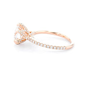 1.6mm Isabela Round 6 Prongs Engagement Rings Princess Bride Diamonds 