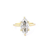 1.6mm Kayla Marquise High Polish Engagement Rings Princess Bride Diamonds 