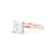 1.6mm Kayla Princess High Polish Engagement Rings Princess Bride Diamonds 