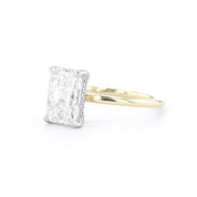 1.6mm Kayla Radiant High Polish Engagement Rings Princess Bride Diamonds 