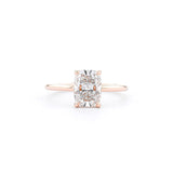 1.6mm Leah Elongated Cushion High Polish Engagement Rings Princess Bride Diamonds 