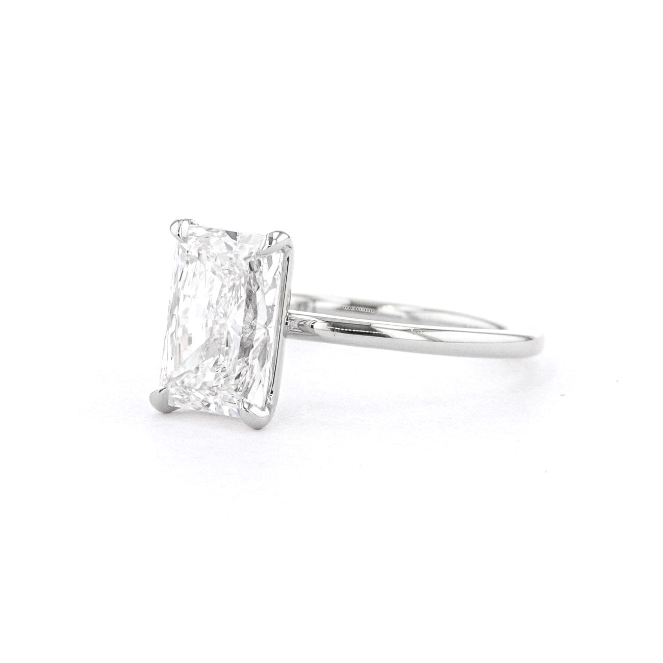 1.6mm Leah Radiant High Polish Engagement Rings Princess Bride Diamonds 