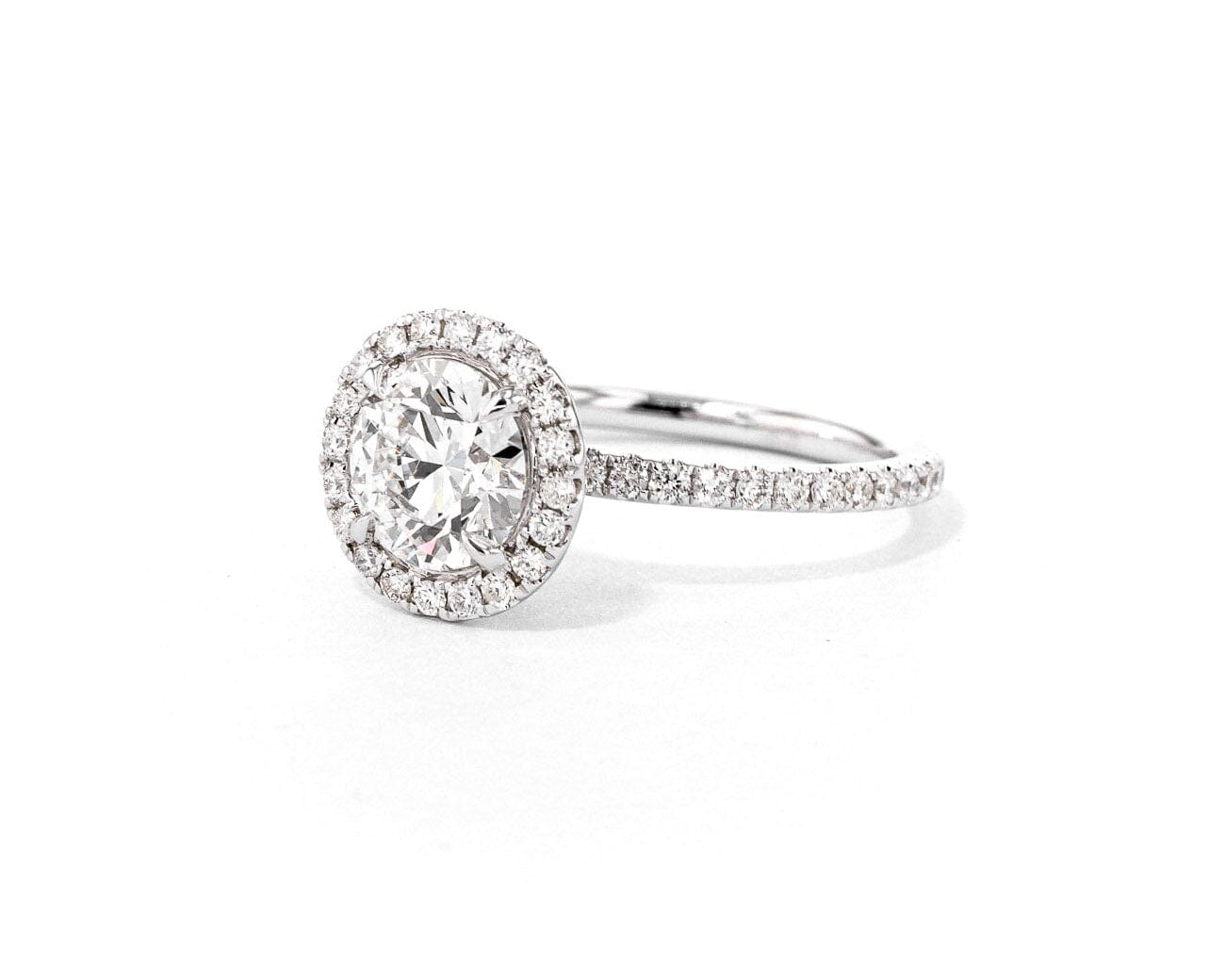 1.6mm Leilani Round Engagement Rings Princess Bride Diamonds 