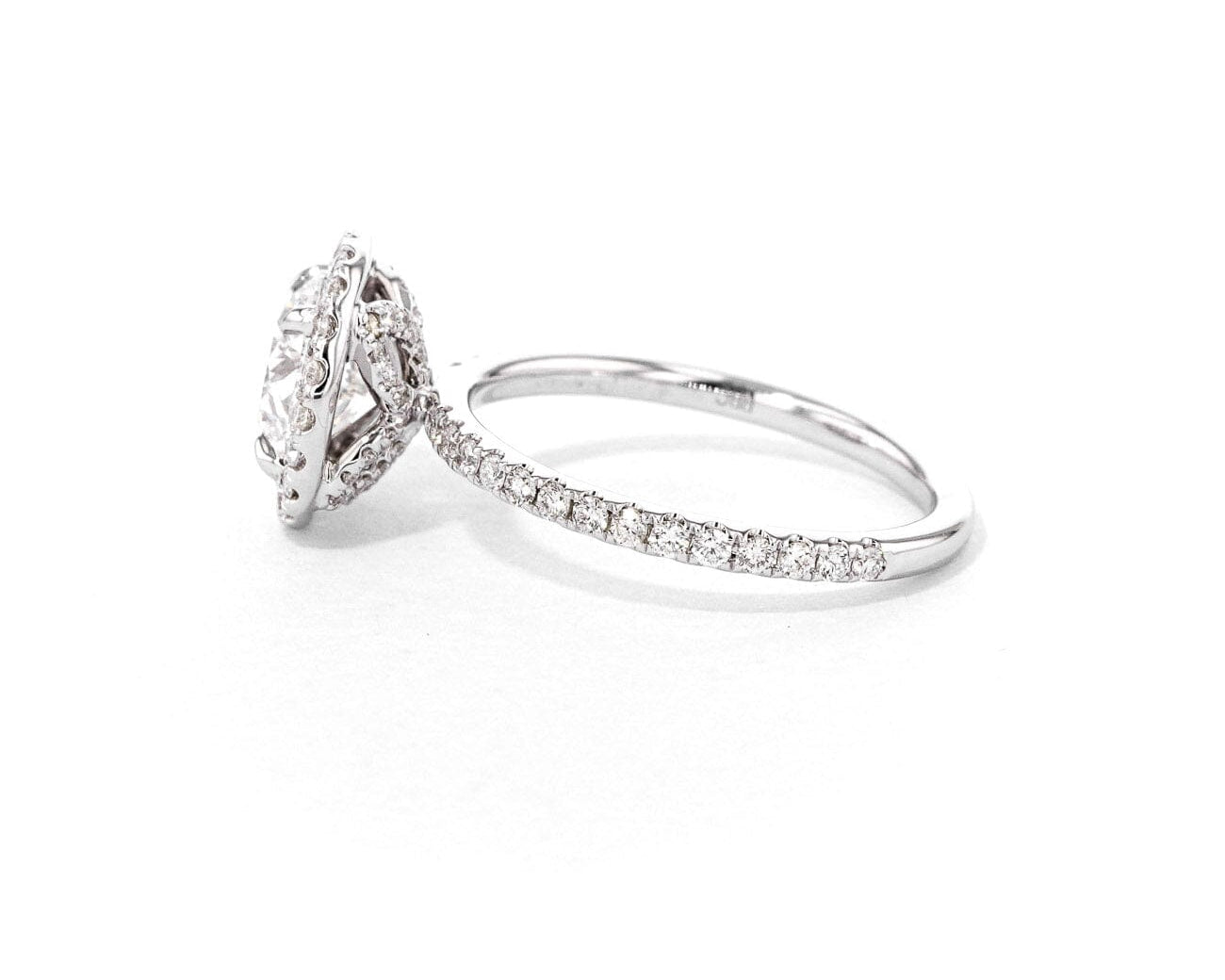 1.6mm Leilani Round Engagement Rings Princess Bride Diamonds 