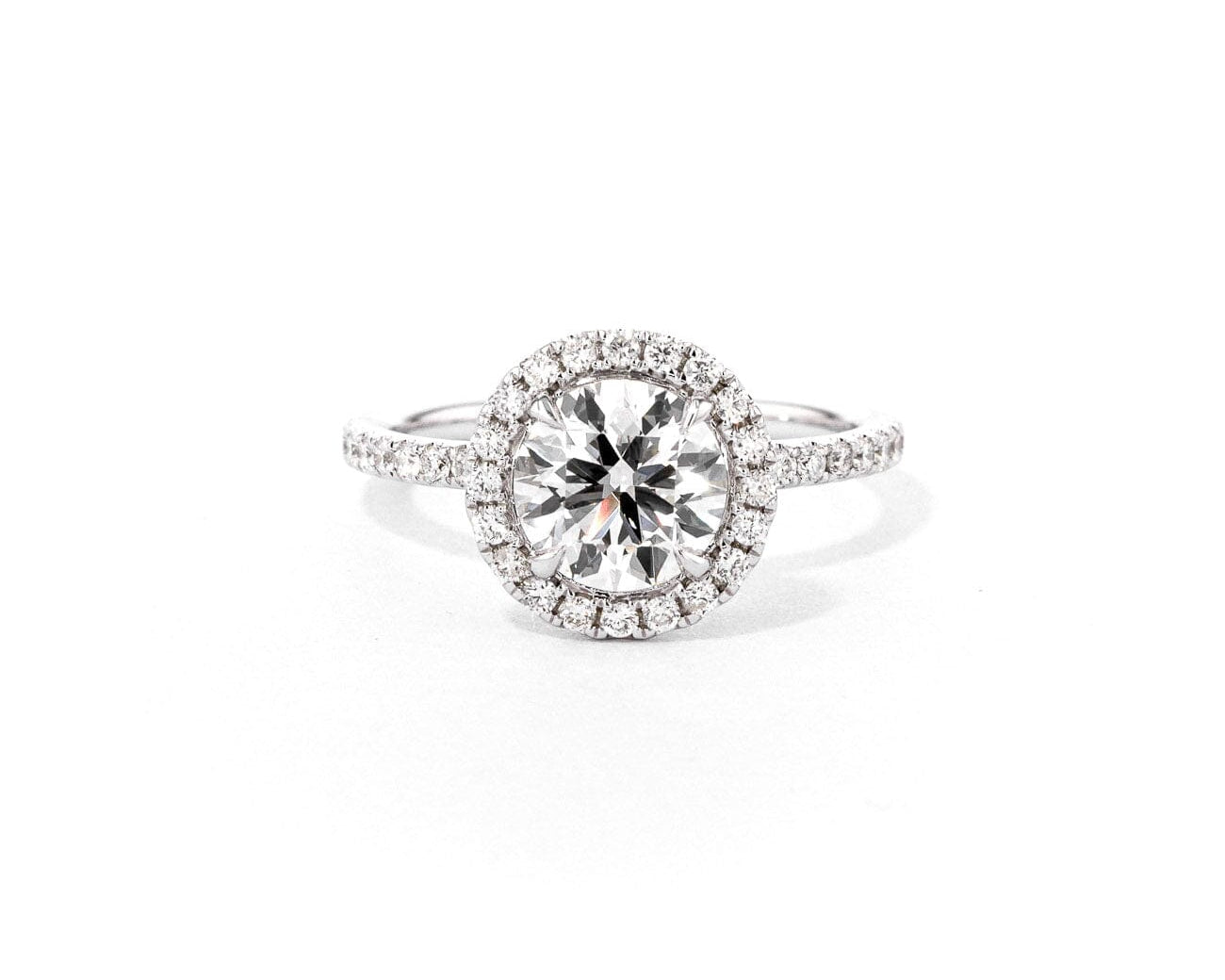 1.6mm Leilani Round Engagement Rings Princess Bride Diamonds 