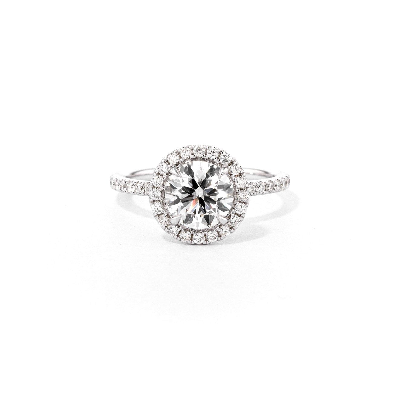 1.6mm Leilani Round Engagement Rings Princess Bride Diamonds 