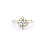 1.6mm Lindsey Marquise Engagement Rings Princess Bride Diamonds 