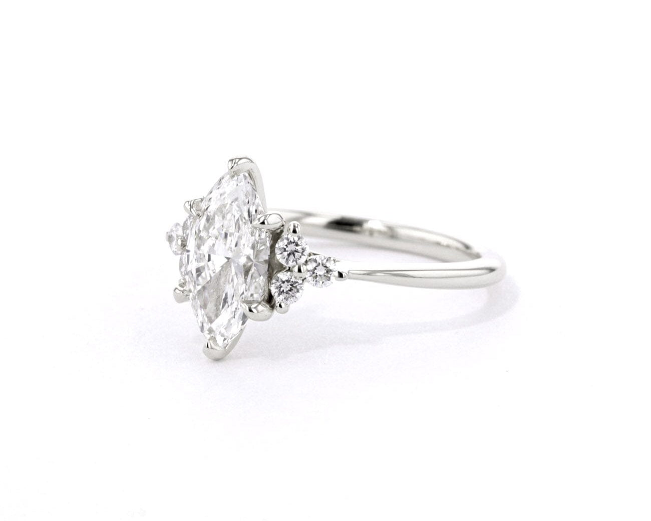 1.6mm Lindsey Marquise Engagement Rings Princess Bride Diamonds 