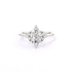 1.6mm Lindsey Marquise Engagement Rings Princess Bride Diamonds 