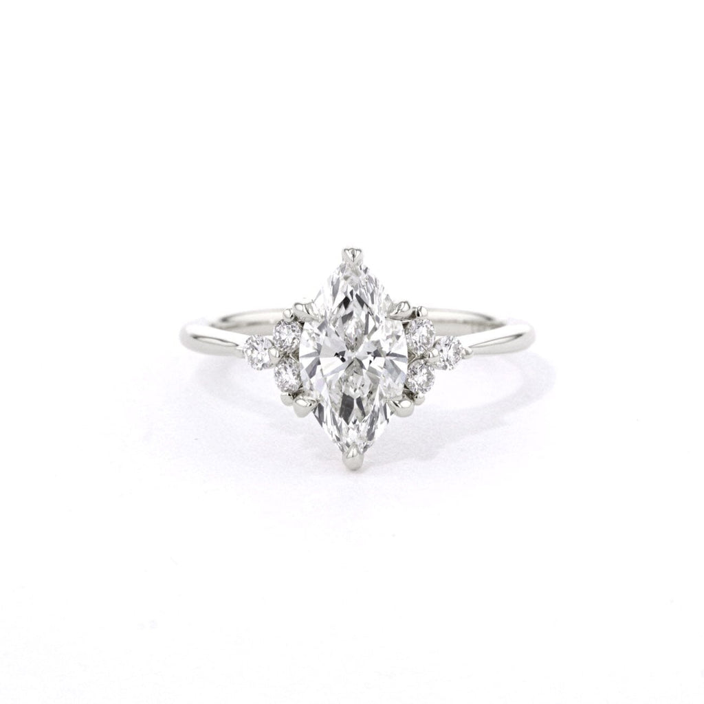 1.6mm Lindsey Marquise Engagement Rings Princess Bride Diamonds 