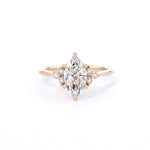 1.6mm Lindsey Marquise Engagement Rings Princess Bride Diamonds 