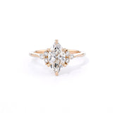 1.6mm Lindsey Marquise Engagement Rings Princess Bride Diamonds 
