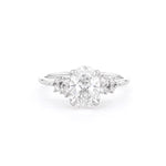 1.6mm Luna Oval Engagement Rings Princess Bride Diamonds 