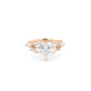 1.6mm Nova Heart Engagement Rings Princess Bride Diamonds 