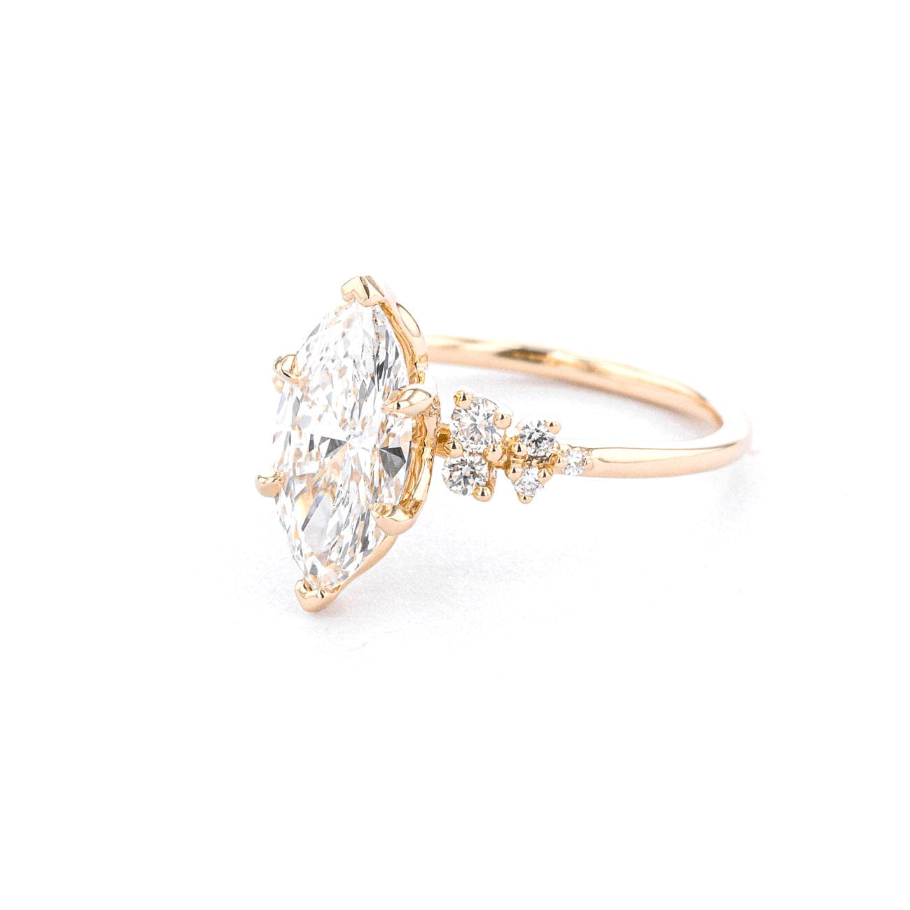 1.6mm Nova Marquise Engagement Rings Princess Bride Diamonds 