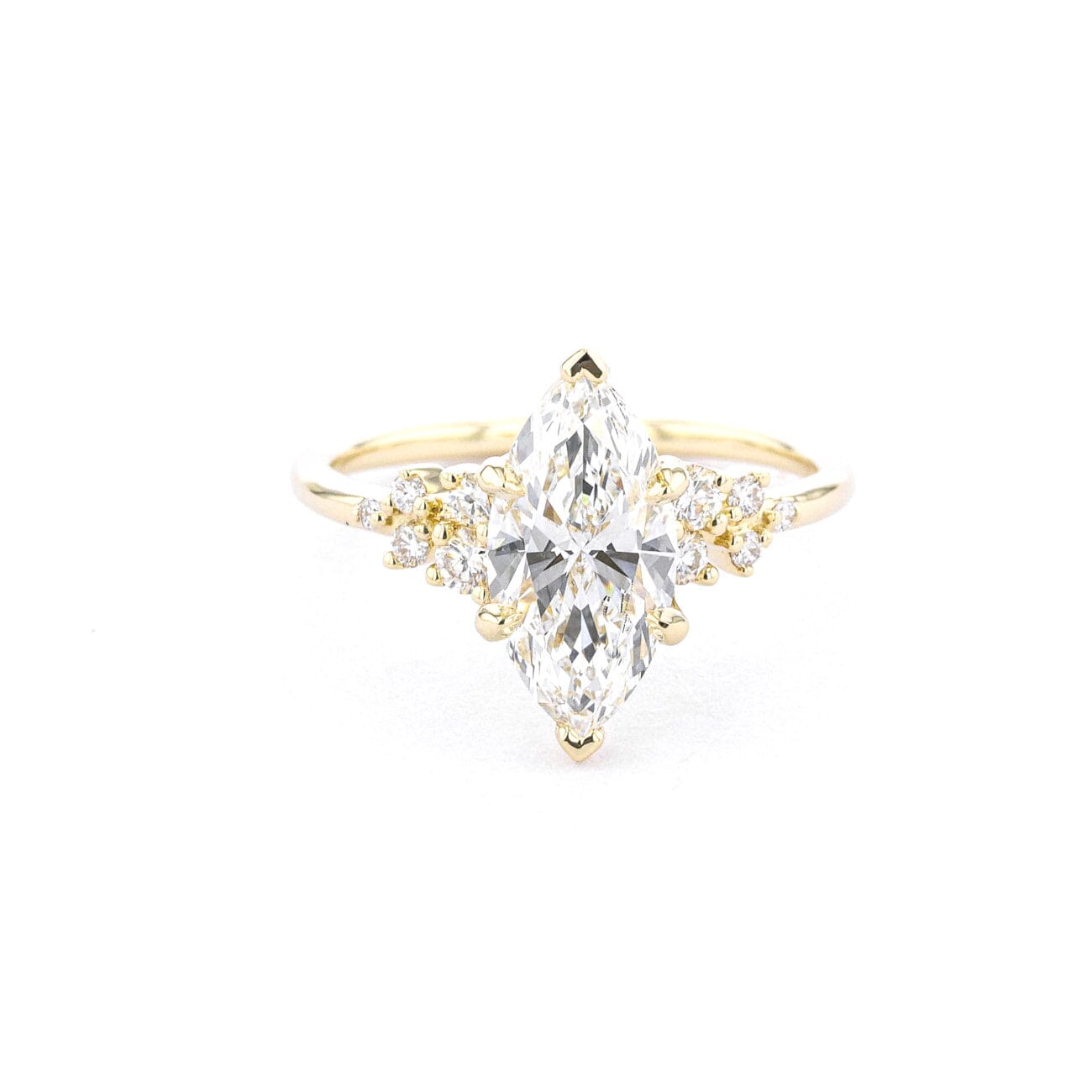 1.6mm Nova Marquise Engagement Rings Princess Bride Diamonds 