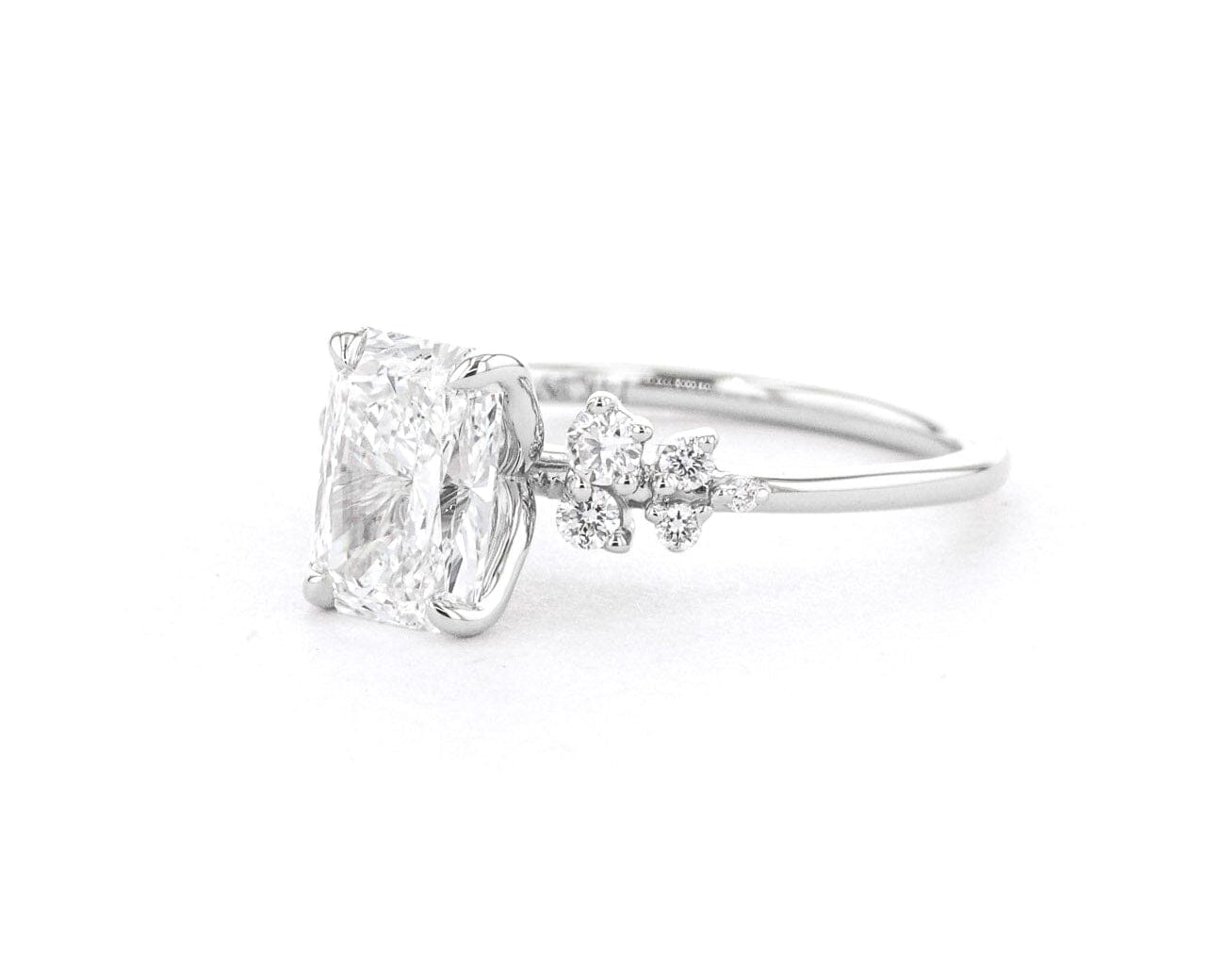 1.6mm Nova Radiant Engagement Rings Princess Bride Diamonds 
