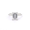 1.6mm Samantha Emerald High Polish Engagement Rings Princess Bride Diamonds 