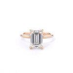 1.6mm Samantha Emerald High Polish Engagement Rings Princess Bride Diamonds 