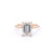 1.6mm Samantha Emerald High Polish Engagement Rings Princess Bride Diamonds 