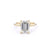 1.6mm Samantha Emerald High Polish Engagement Rings Princess Bride Diamonds 