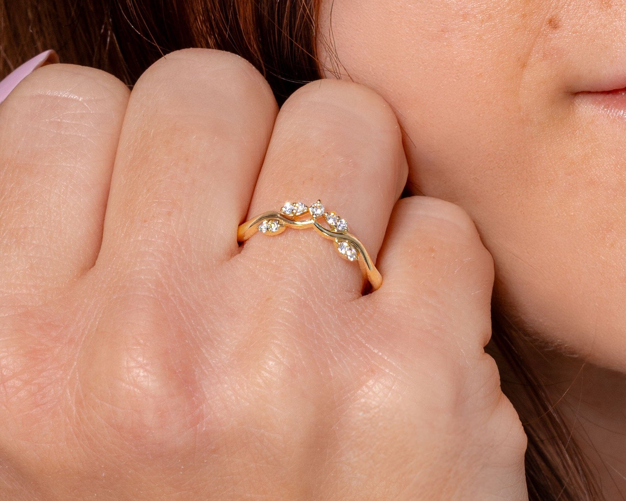1.6mm Sereia Band Rings Princess Bride Diamonds 