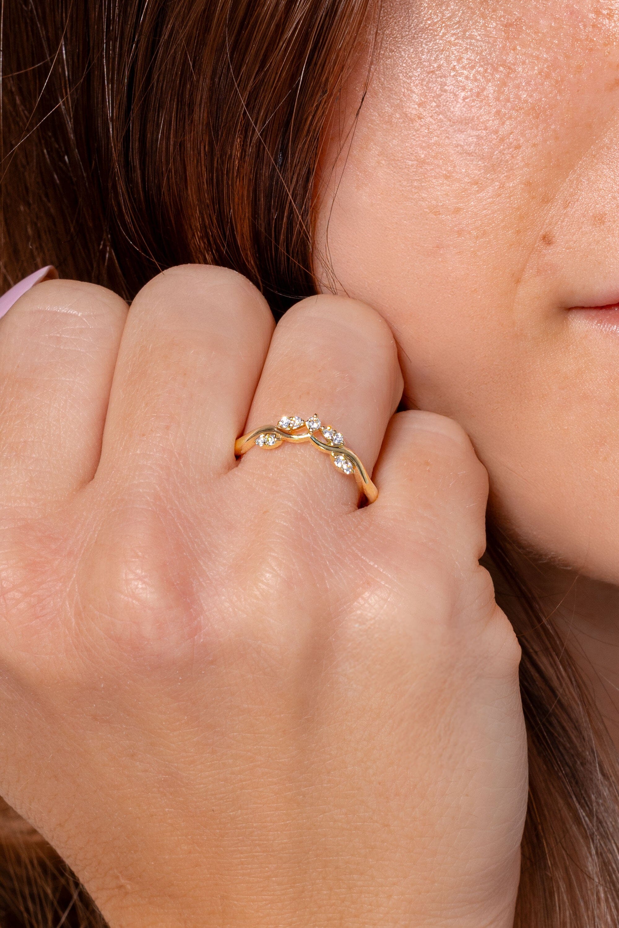 1.6mm Sereia Band Rings Princess Bride Diamonds 