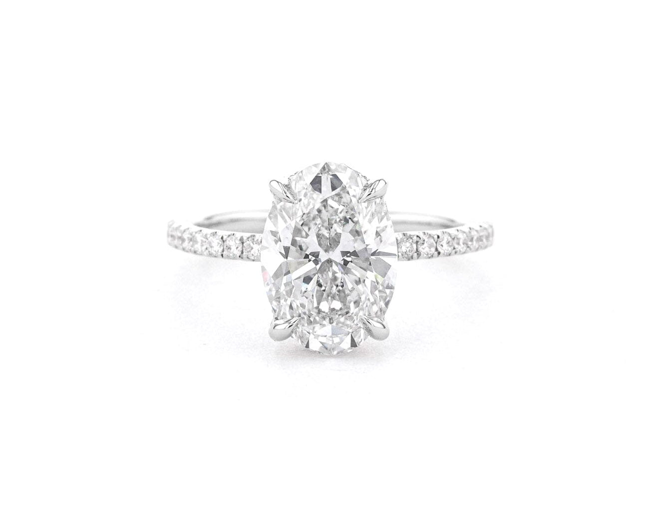 1.6mm Shelby Oval Engagement Rings Princess Bride Diamonds 