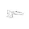 1.6mm Stephanie Princess Cut Engagement Rings Princess Bride Diamonds 