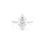 1.6mm Victoria Marquise High Polish Engagement Rings Princess Bride Diamonds 