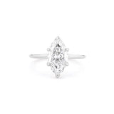 1.6mm Victoria Marquise High Polish Engagement Rings Princess Bride Diamonds 