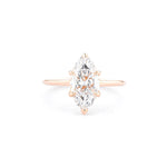 1.6mm Victoria Marquise High Polish Engagement Rings Princess Bride Diamonds 