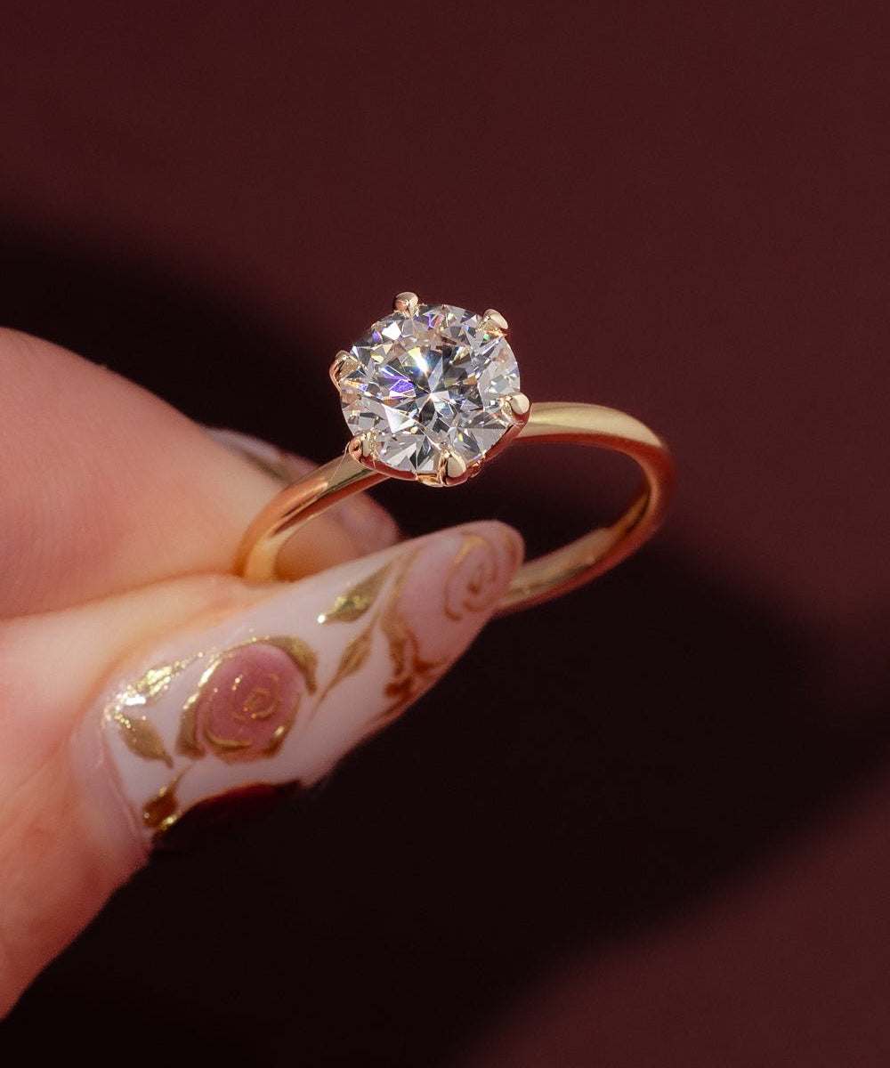 1.70ct D - VS1 Round Lab Diamond Caraline - PBD Engagement Rings