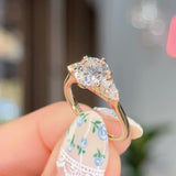 1.70ct D-VS1 Round Lab Diamond Gracie Engagement Rings Princess Bride Diamonds 