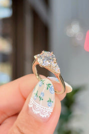 1.70ct D-VS1 Round Lab Diamond Gracie Engagement Rings Princess Bride Diamonds 