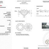 1.70ct D-VS1 Round Lab Diamond Gracie Engagement Rings Princess Bride Diamonds 