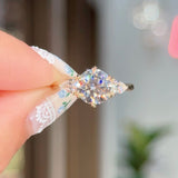 1.70ct D-VS1 Round Lab Diamond Gracie Engagement Rings Princess Bride Diamonds 