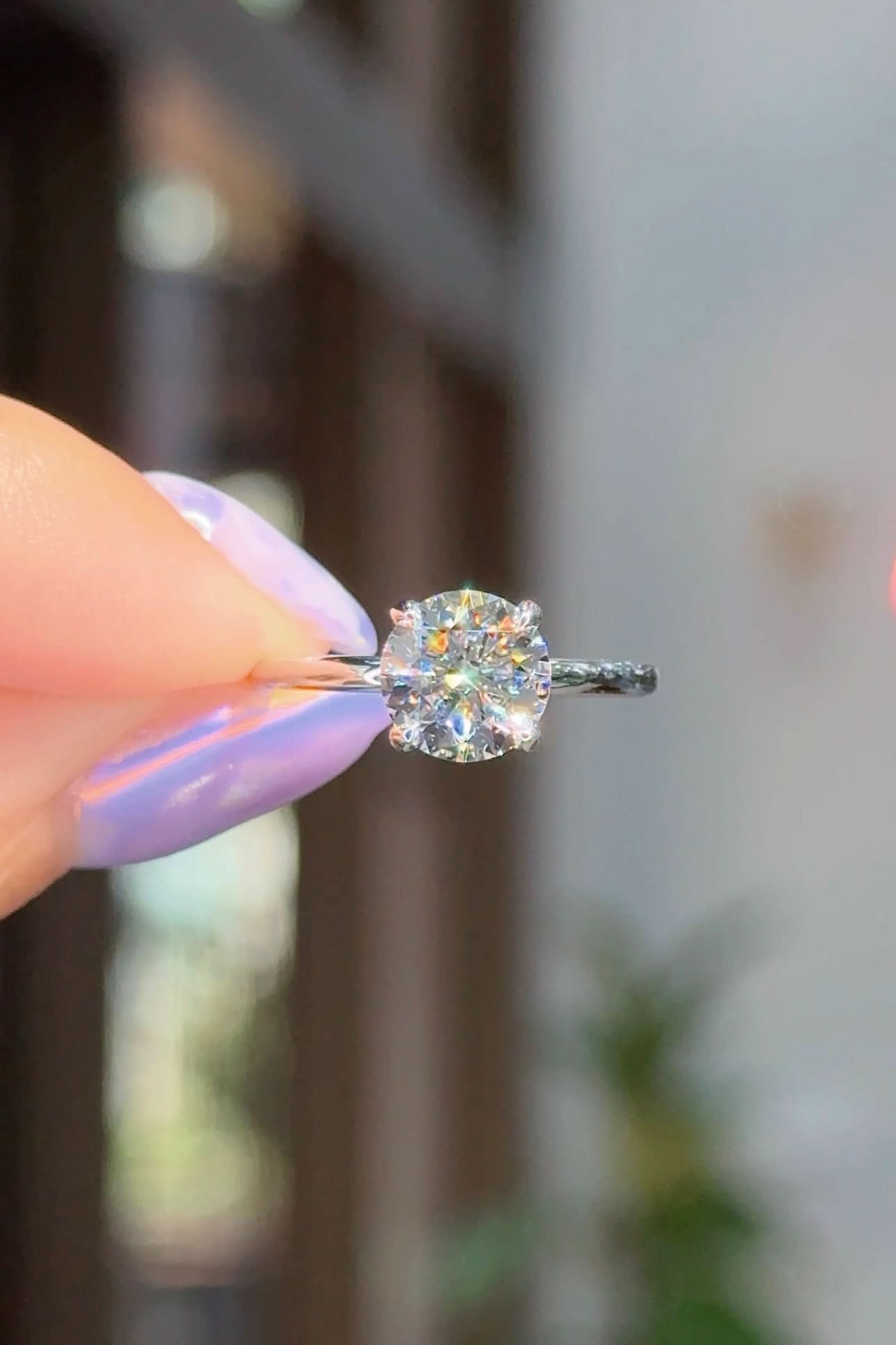 1.70ct D - VS1 Round Lab Diamond Stephanie - PBD Engagement Rings
