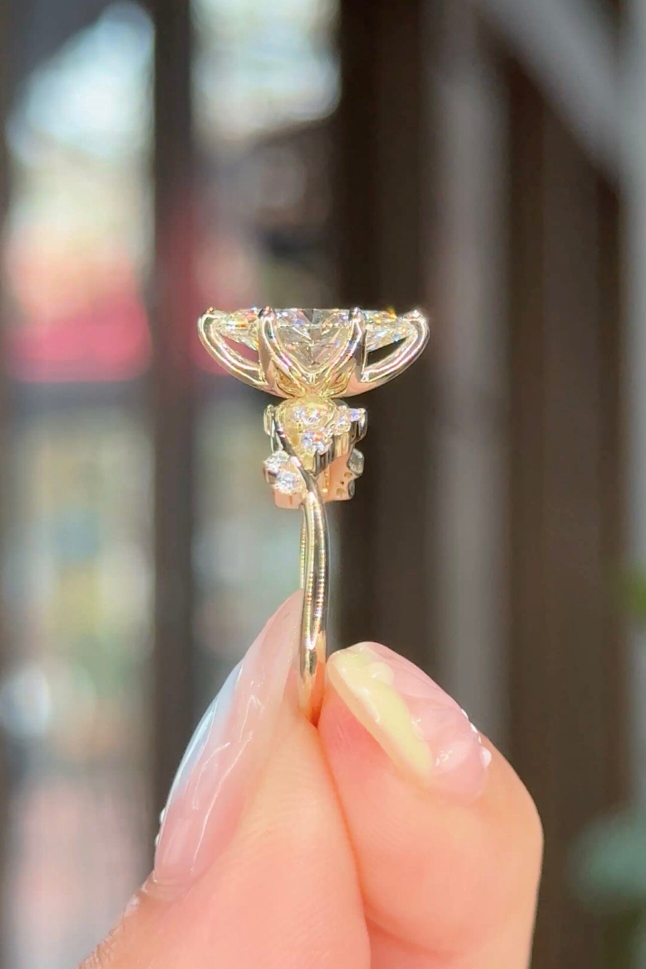 1.71ct D-VS1 Marquise Lab Diamond Ariel Engagement Rings Princess Bride Diamonds 