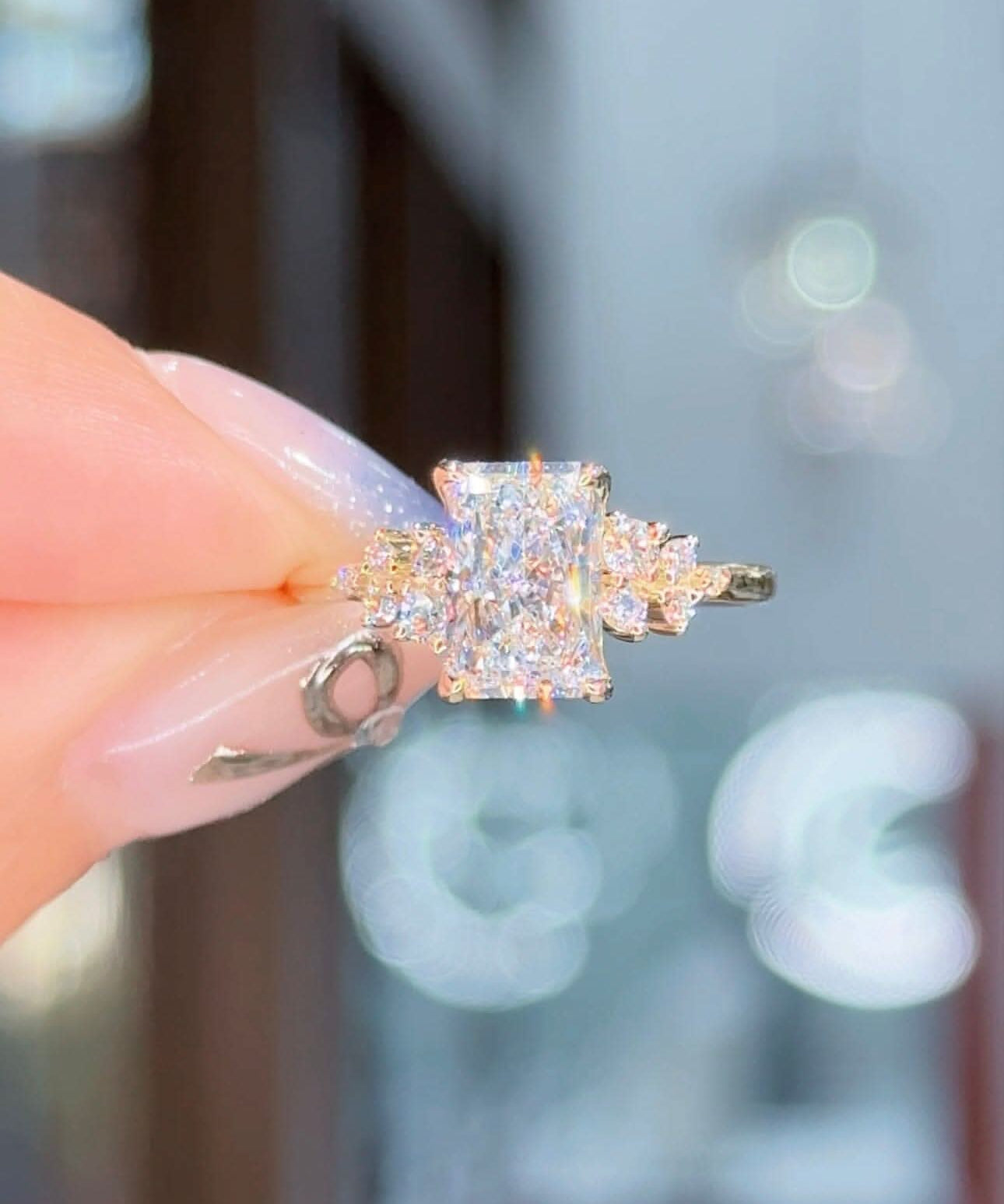 1.71ct D - VS1 Radiant Lab Diamond Nova - PBD Engagement Rings