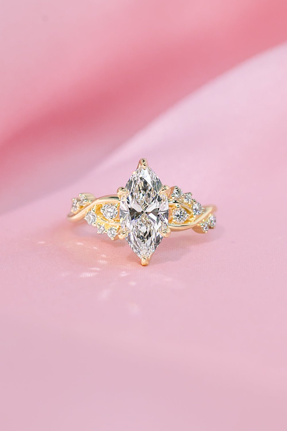 1.71ct D - VVS1 Marquise Lab Diamond Ariel - PBD Engagement Rings