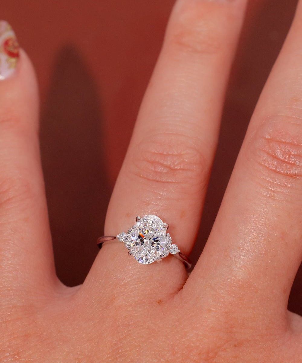 1.71ct D - VVS1 Oval Lab Diamond Lindsey - PBD Engagement Rings