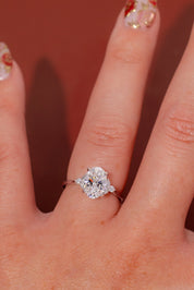 1.71ct D - VVS1 Oval Lab Diamond Lindsey - PBD Engagement Rings