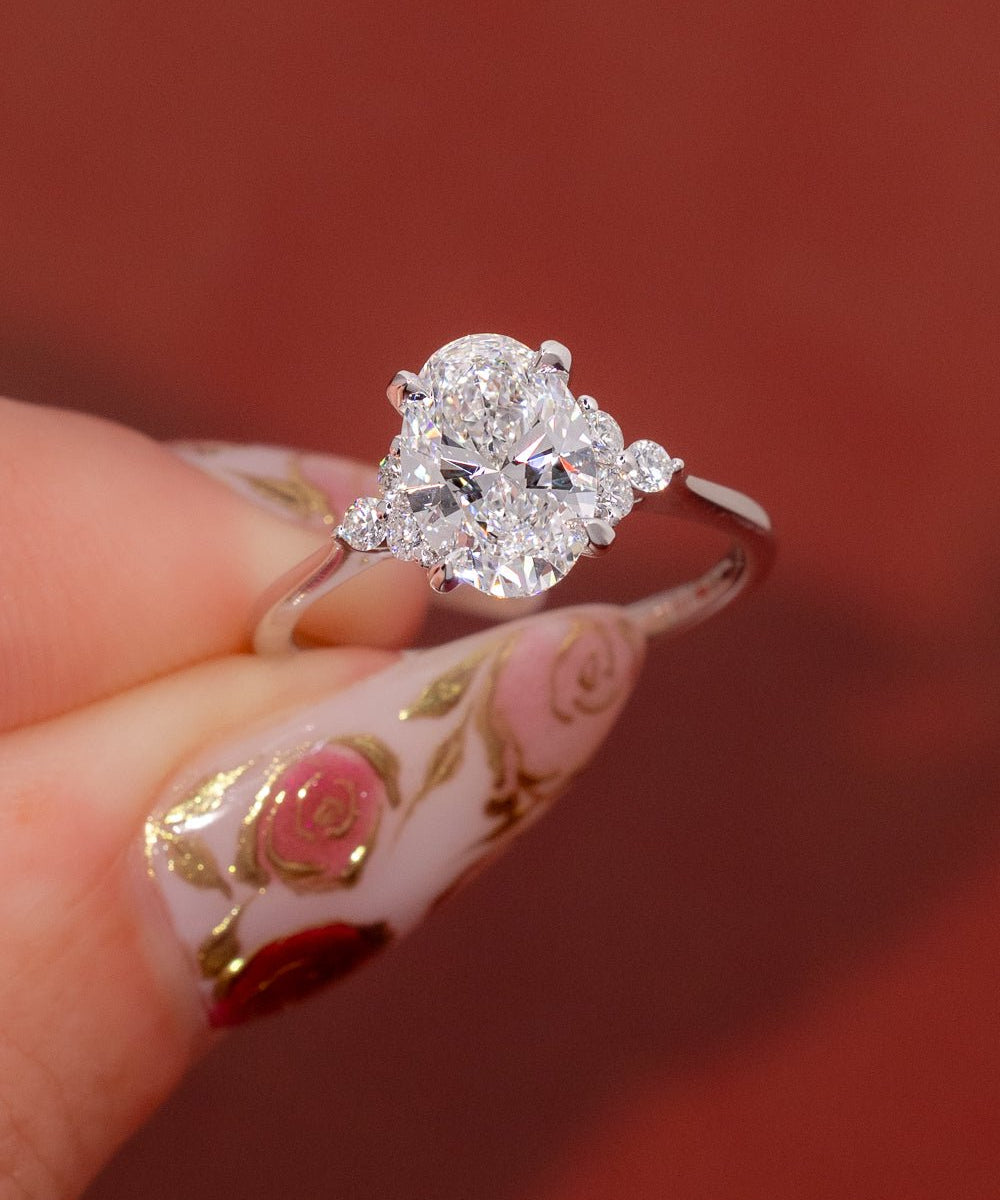 1.71ct D - VVS1 Oval Lab Diamond Lindsey - PBD Engagement Rings