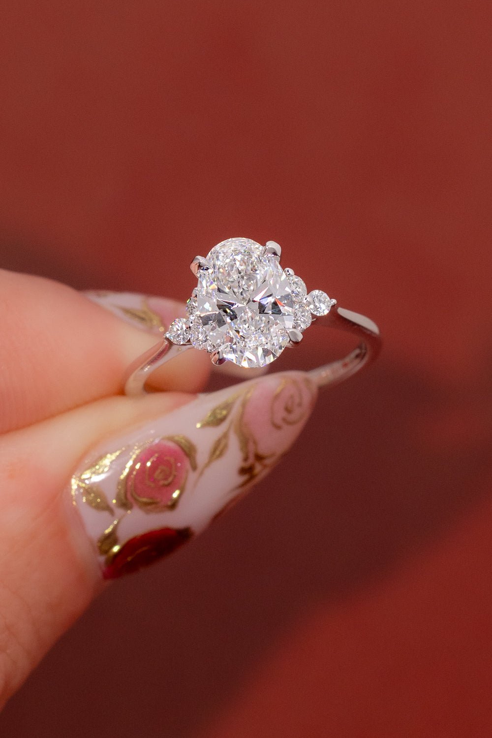 1.71ct D - VVS1 Oval Lab Diamond Lindsey - PBD Engagement Rings