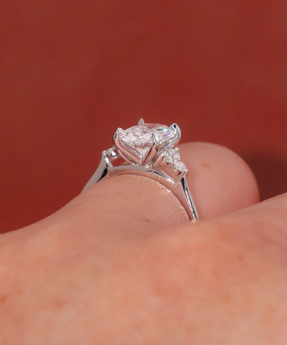 1.71ct D - VVS1 Oval Lab Diamond Lindsey - PBD Engagement Rings