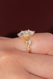 1.71ct D - VVS2 Marquise Lab Diamond Ariel - PBD Engagement Rings