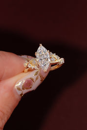 1.71ct D - VVS2 Marquise Lab Diamond Ariel - PBD Engagement Rings